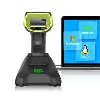 Máy đọc mã vạch idata J15-BT (không dây) Máy quét mã QR Code, CCCD, BHYT chính xác