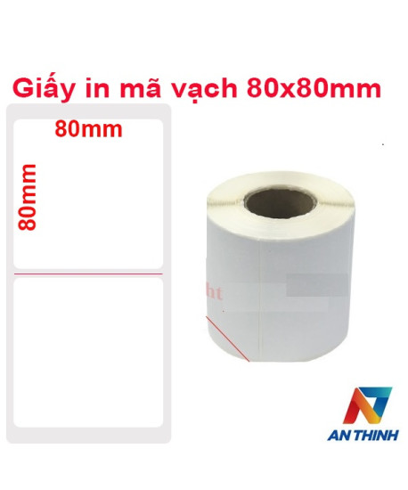 Giấy in mã vạch 1 tem (85x75)x50m